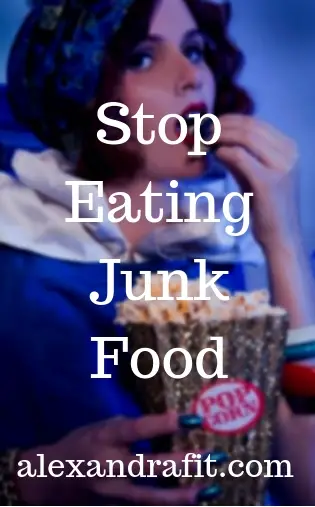 stop eating junk food pin